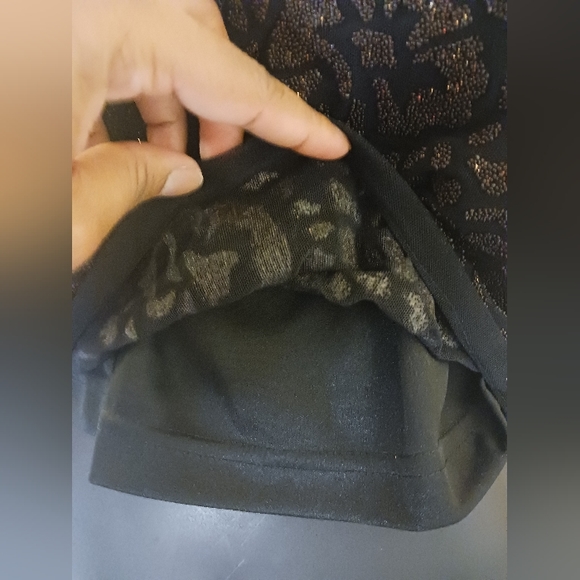 Tadashi Evening Beaded Lace Top Size Large - Picture 6 of 15